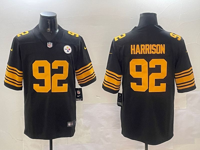 Men Pittsburgh Steelers #92 Harrison Black 2024 Nike Limited NFL Jersey style 0105->dallas cowboys->NFL Jersey